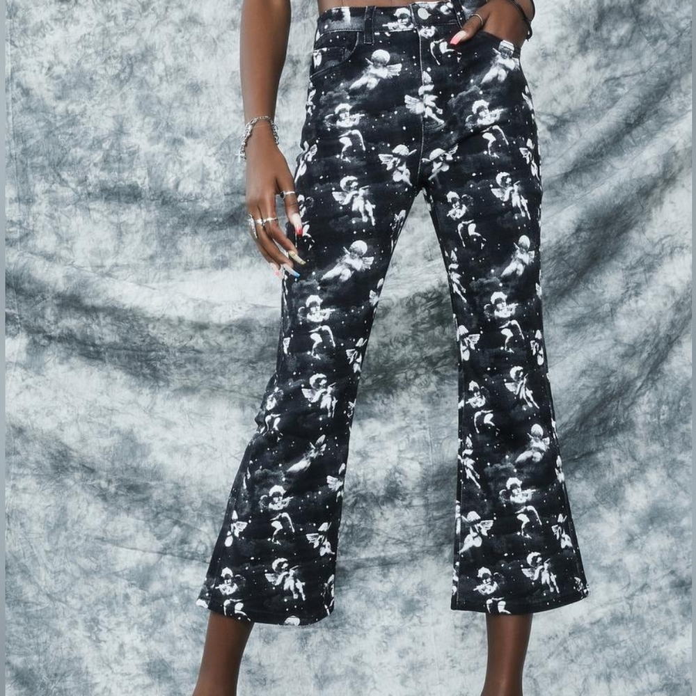 Delia's Unholy Spirit Printed Twill Jeans